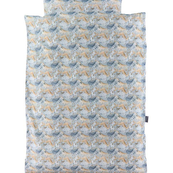 Nørgaard Madsens Sengetøj - Voksen - Lyseblå m. Dinoer