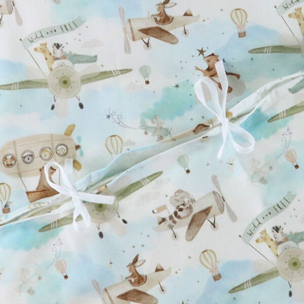 Nørgaard Madsens Sengetøj - Voksen - Lyseblå m. Helikoptere