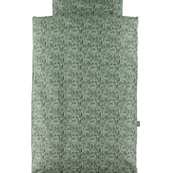 Nørgaard Madsens Sengetøj - Voksen - Mørkegrøn m. Dinosaur