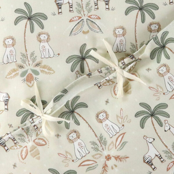 Nørgaard Madsens Sengetøj - Voksen - Natur m. Palmer/Løver/Zebra