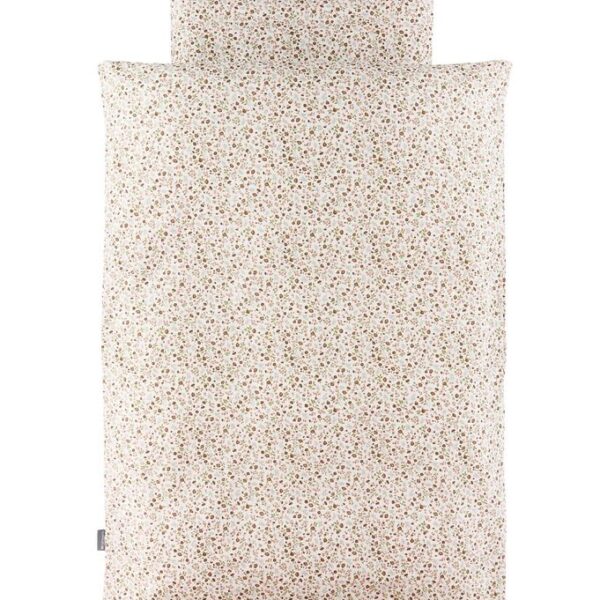 Nørgaard Madsens Sengetøj - Voksen - Rød/Brun m. Blomster