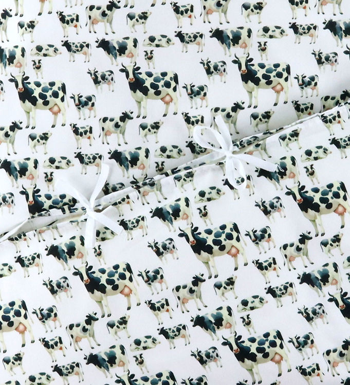 Nørgaards Madsens Sengetøj - Voksen - Hvid m. Køer