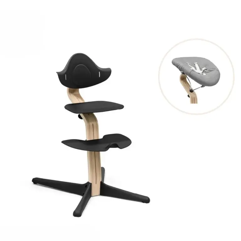 Stokke Nomi Højstol inkl. Newborn Sæt - Natur/Black