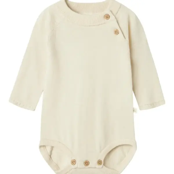 Nord Langærmet Strik Body - Turtledove - 62