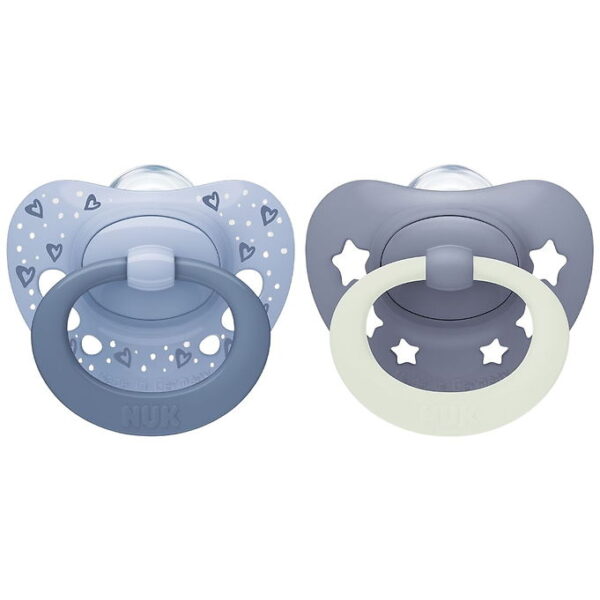 Nuk Sutter - 2-pak - First Choice - Day & Night - Blå