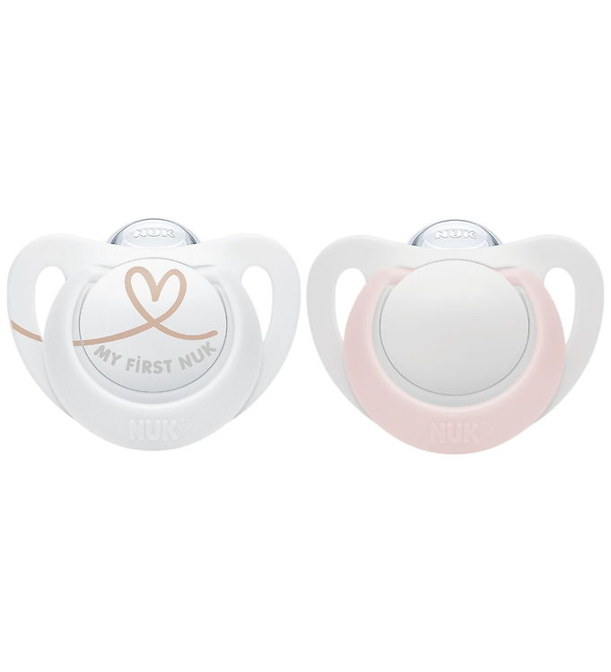 Nuk Sutter - 2-pak - Star - Pink/Hvid Nuk Sutter - 2-pak - Star - Pink/Hvid