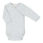 Nyfødt Slå-om Body - Lyseblå - 50CM