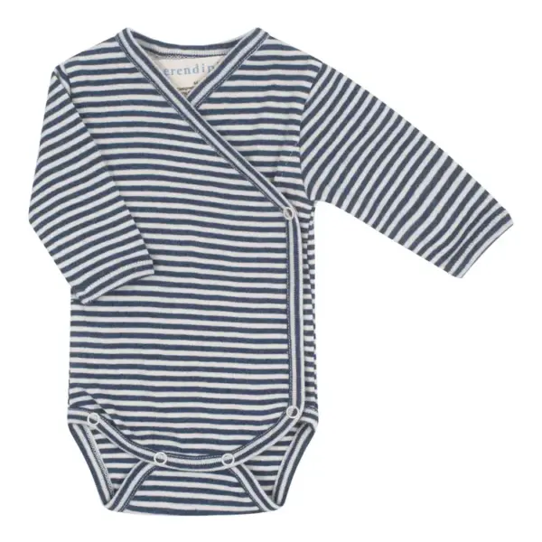 Nyfødt Slå-om Body - Mørkeblå - 44CM