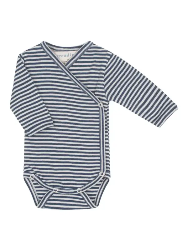 Nyfødt Slå-om Body - Mørkeblå - 44CM