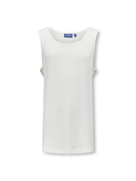 ONLY & SONS Rib Tanktop Frank Cloud Dancer ONLY & SONS Rib Tanktop Frank Cloud Dancer