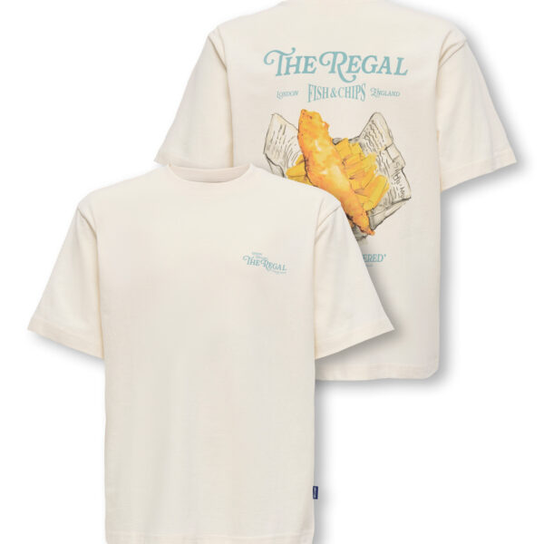 ONLY & SONS T-shirt Alfresco Tofu Fish & Chips