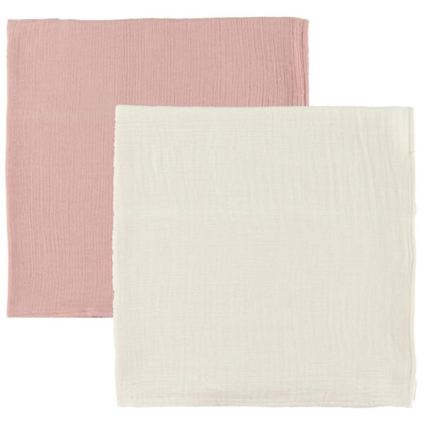 OOh Noo Stofbleer - 2-pak - 65x65 cm - Ivory & Blush