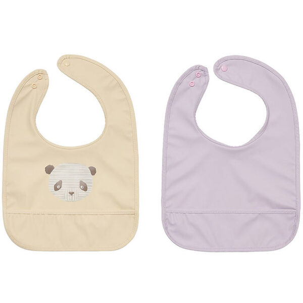 OYOY Hagesmække - 2-pak - Lun Lun Panda - Vanilla/Lavender