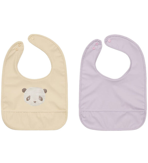 OYOY Hagesmække - 2-pak - Lun Lun Panda - Vanilla/Lavender