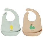 OYOY Hagesmække - Silikone - 2 stk. - Yummy - Minty/Camel