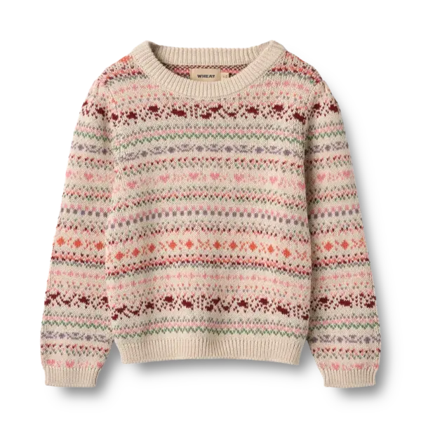 Olga Jaquard Pullover - Multi - 4 ÅR Olga Jaquard Pullover - Multi - 4 ÅR