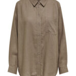 Only Hør Skjorte Tokyo Brindle