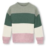 Only Mini Sandy Life Stripe Knit - Desert Sage - 92 cm