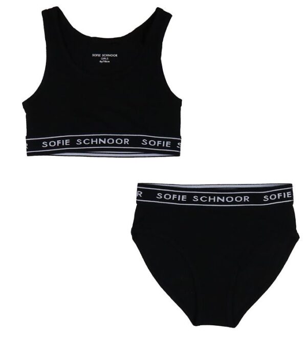 Petit by Sofie Schnoor Undertøj - 2-pak - Top/Hipsters - Sort Petit by Sofie Schnoor Undertøj - 2-pak - Top/Hipsters - Sort