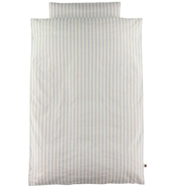 Pine Cone Sengetøj - Baby - Blue Blossom Stripe