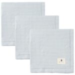 Pine Cone Stofbleer - 3-pak - 70x70 cm - Edith - Blue Blossom