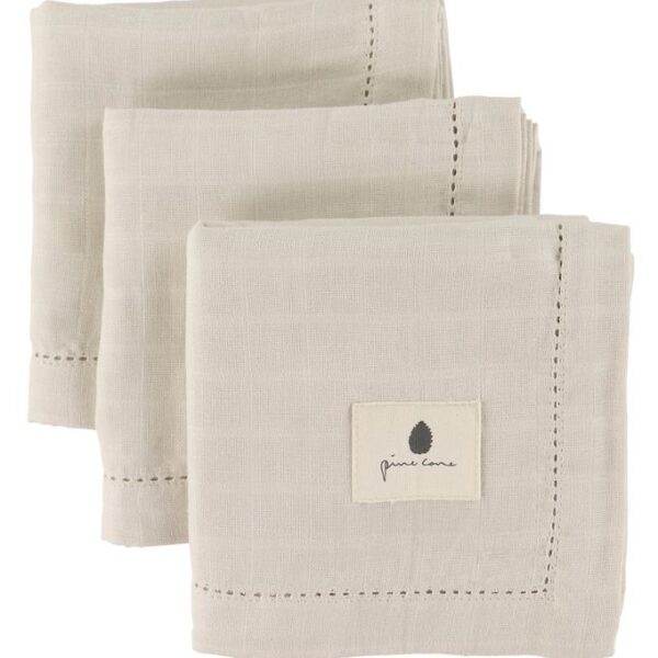 Pine Cone Stofbleer - 70x70 cm - 3-pak - Edith - Natura