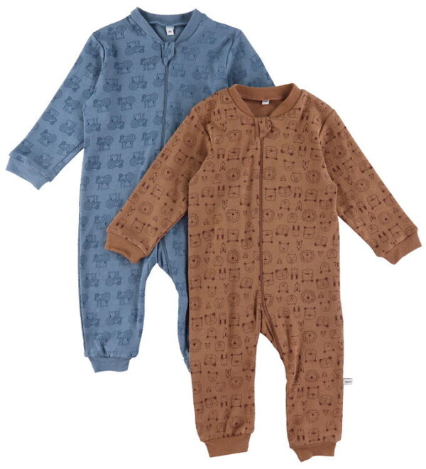 Pippi Baby Heldragter - Natdragter - 2 pak - Blue Mirage Pippi Baby Heldragter - Natdragter - 2 pak - Blue Mirage