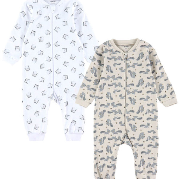 Pippi Baby Heldragter - Natdragter - 2-pak - Rainy Day