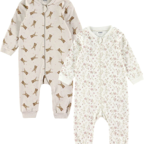 Pippi Baby Heldragter - Natdragter - 2-pak - Violet Ice
