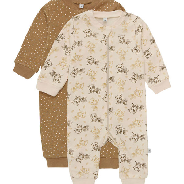 Pippi Baby Heldragter - Natdragter - 2-pak - Whitecap Grey