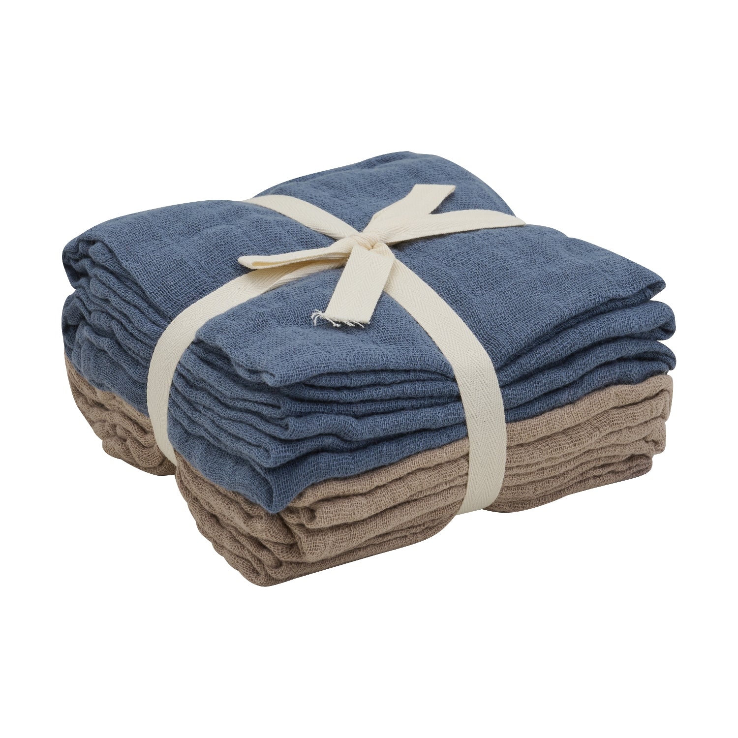 Pippi Stofbleer Ensfarvet (4-pack) - China Blue Pippi Stofbleer Ensfarvet (4-pack) - China Blue