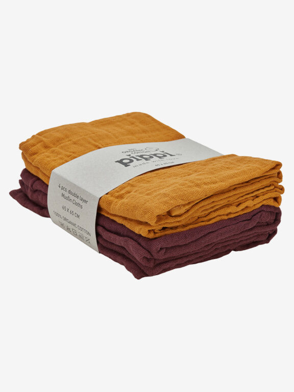 Pippi Stofbleer Ensfarvet (4-pack) - Tortoise Shell