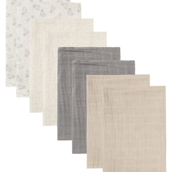 Pippi Stofbleer - Noos - 8-pak - 65x65 cm - Musselin - Alloy