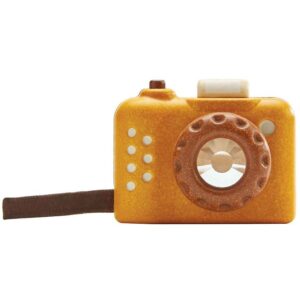 PlanToys Trælegetøj - Mit Første Kamera - Gul