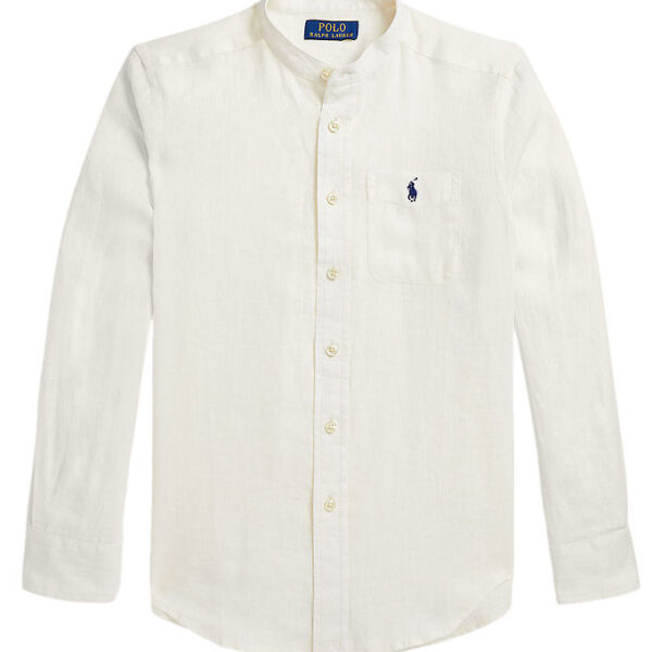 Polo Ralph Lauren Skjorte - Hør- Postboy - Hvid