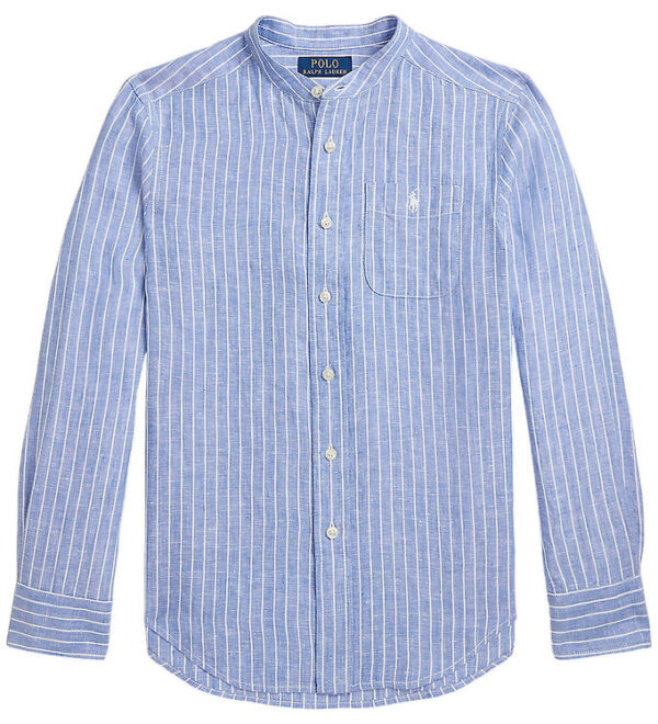 Polo Ralph Lauren Skjorte - Postboy - Blå/Hvidstribet