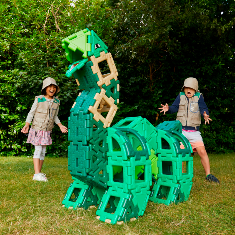 Polydron Large - Dinosaur, 130 dele