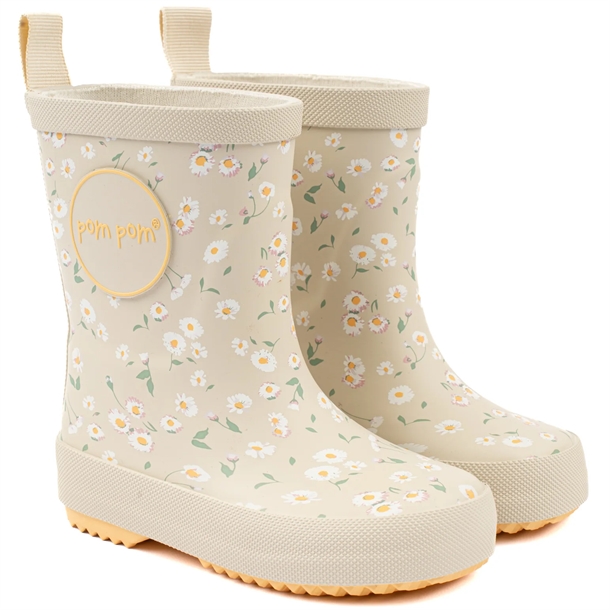 Pom Pom gummistøvler - Bellis AOP
