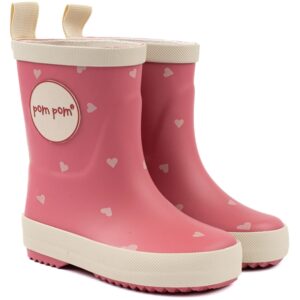 Pom Pom gummistøvler - Heart AOP