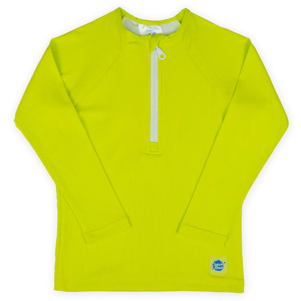 Premium Rash Badebluse - LIME - 2-3 ÅR