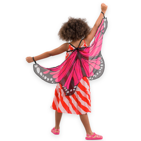 Pretend to Bee | Sommerfuglevinger - Pink, str. 3-8 år