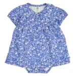 Primrose Blomstret Kjole Body - Azure blue/ Nectar/ Tofu - 92