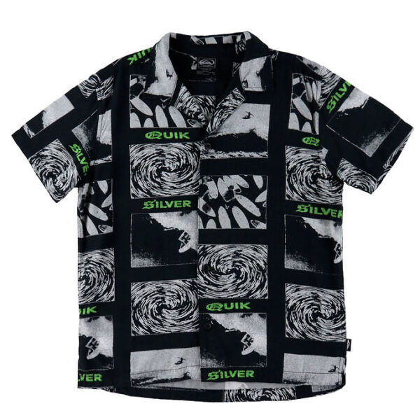 Quiksilver Skjorte - Viskose - Mercury Tube Black