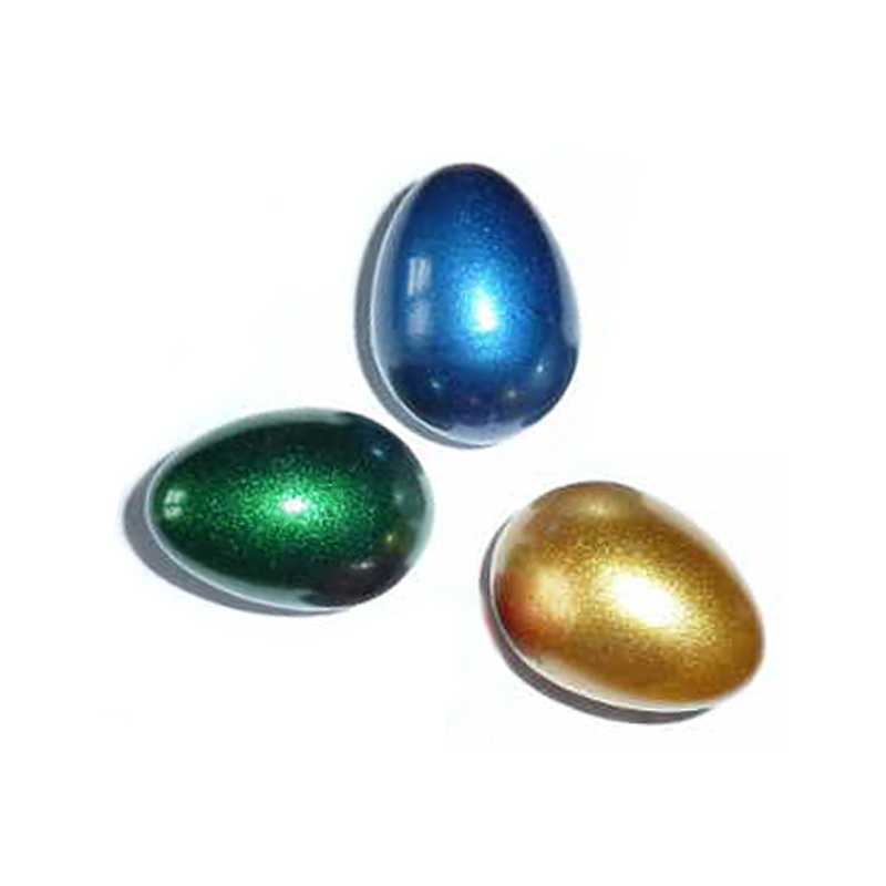 Rasleæg - Guld, grøn & blå, 3 stk