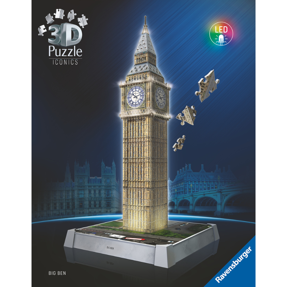 Ravensburger | 3D puslespil LED m. 216 brk. - Big Ben
