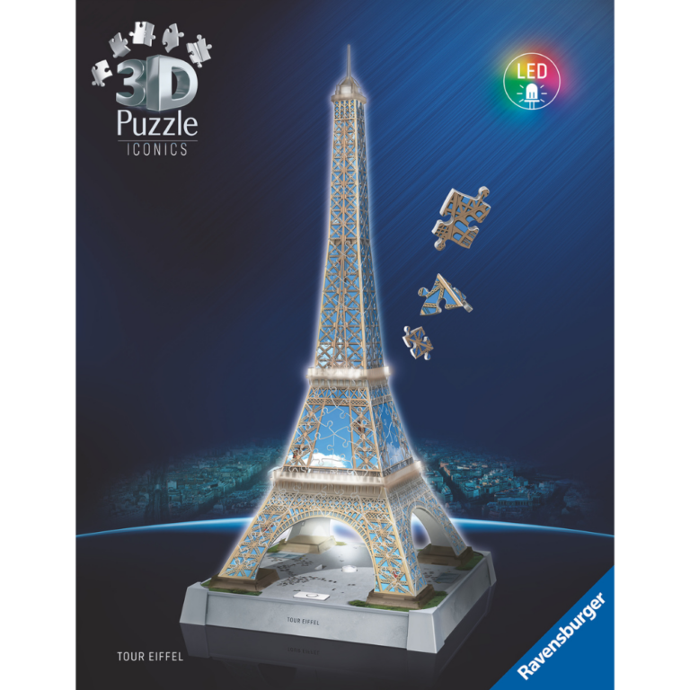 Ravensburger | 3D puslespil LED m. 216 brk. - Eiffeltårnet