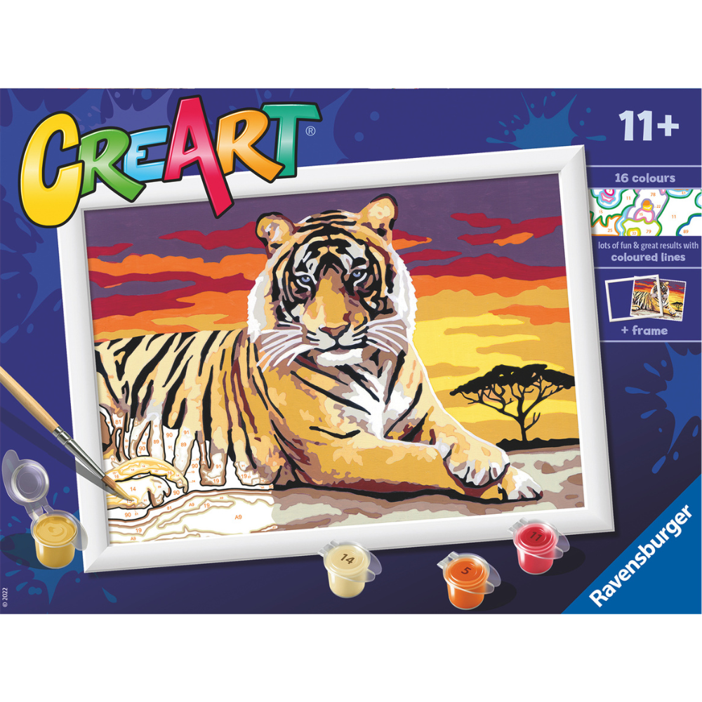 Ravensburger | CreArt Paint by Numbers - Tiger