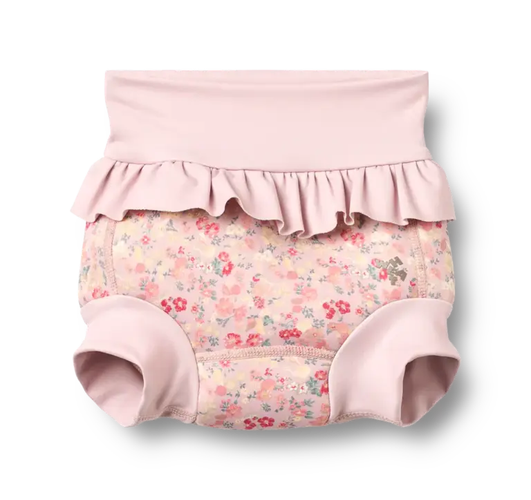Rita Neoprene Badeble - Powder Flowers And Seashells - 2-3 ÅR