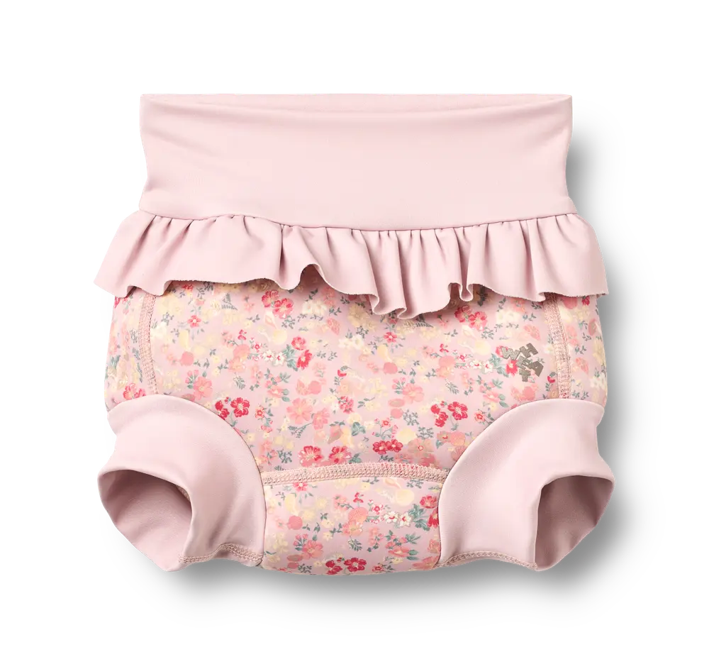Rita Neoprene Badeble - Powder Flowers And Seashells - 2-3 ÅR