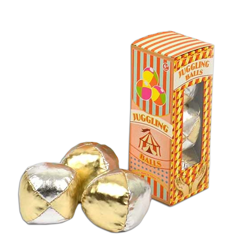 Robetoy | Jonglørbolde - Guld/sølv, 3 stk